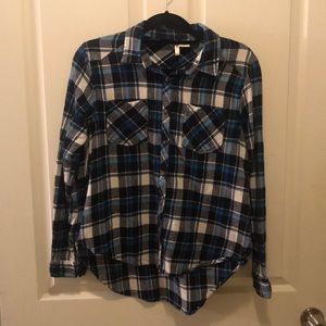 Flannel Plaid Button Down Shirt